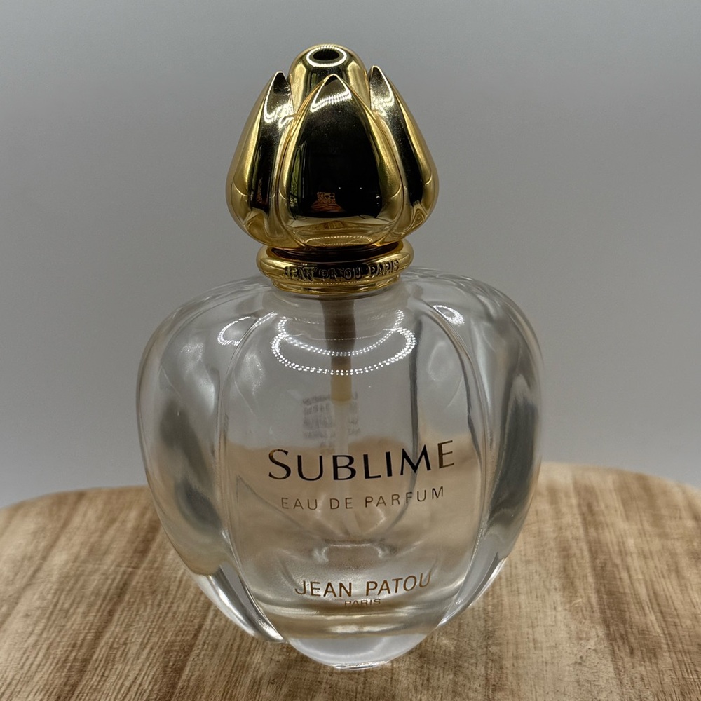 Jean Patou Sublime Eau De Parfum 100ml 3.7oz‎ Empty Bottle Gold Cap